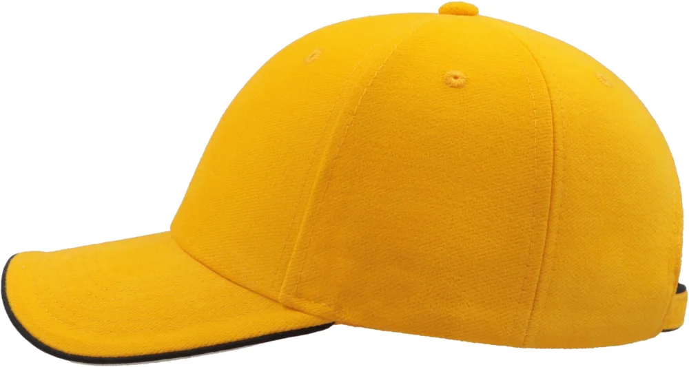 Heavy Brushed 6 Panel Sandwich Cap