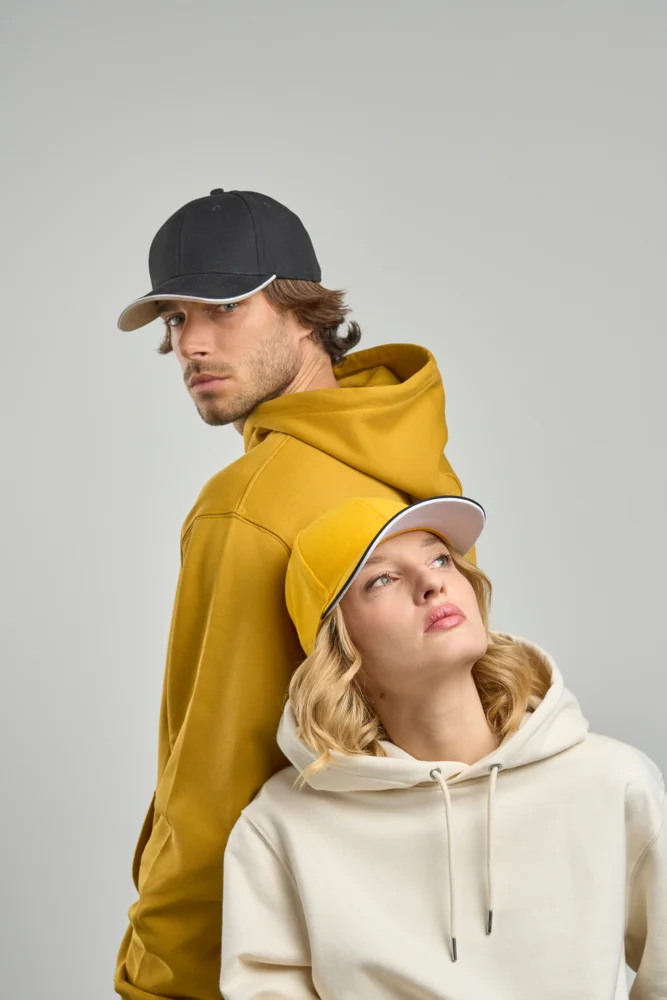 Heavy Brushed 6 Panel Sandwich Cap