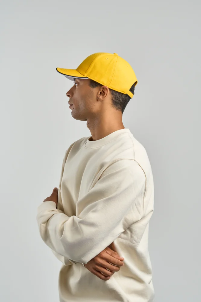 Heavy Brushed 6 Panel Sandwich Cap