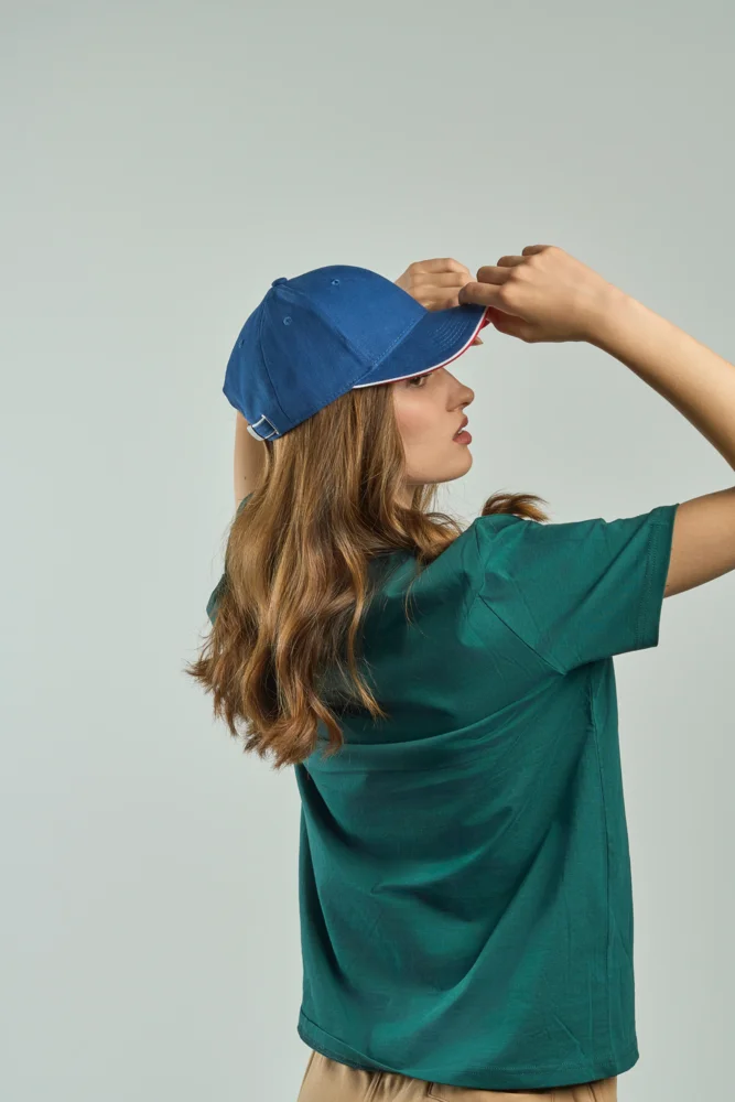 Heavy Brushed 6 Panel Sandwich Cap