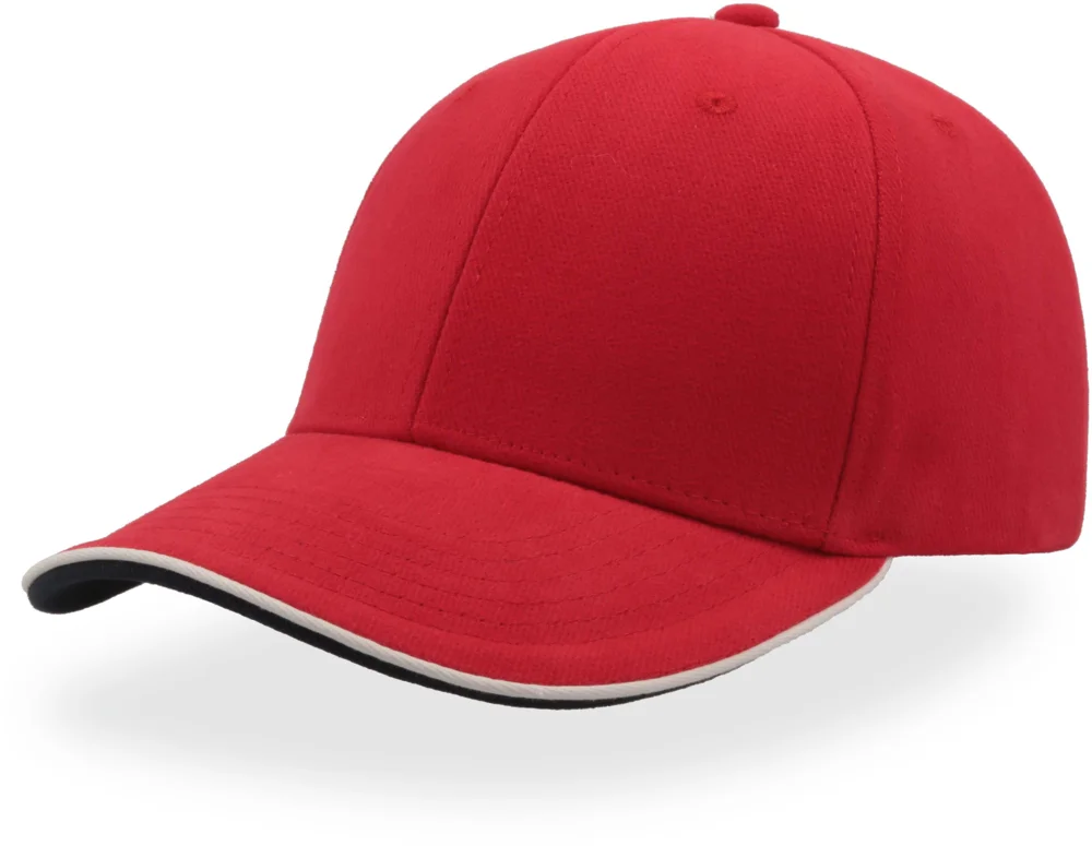 Heavy Brushed 6 Panel Sandwich Cap