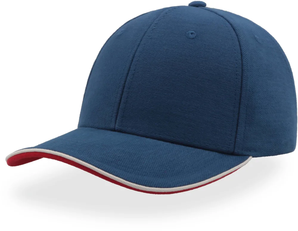 Heavy Brushed 6 Panel Sandwich Cap