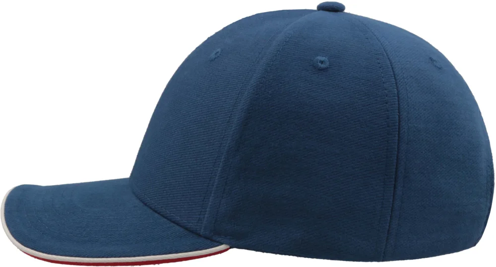 Heavy Brushed 6 Panel Sandwich Cap