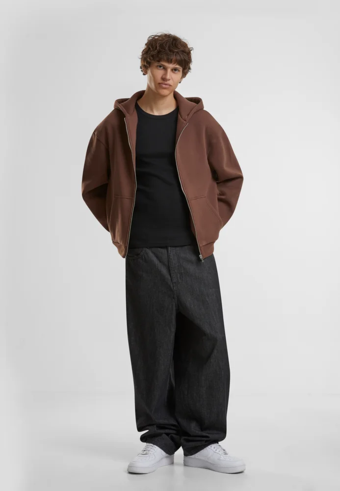 Schwere Herren Kapuzen Sweatjacke "Fluffy"