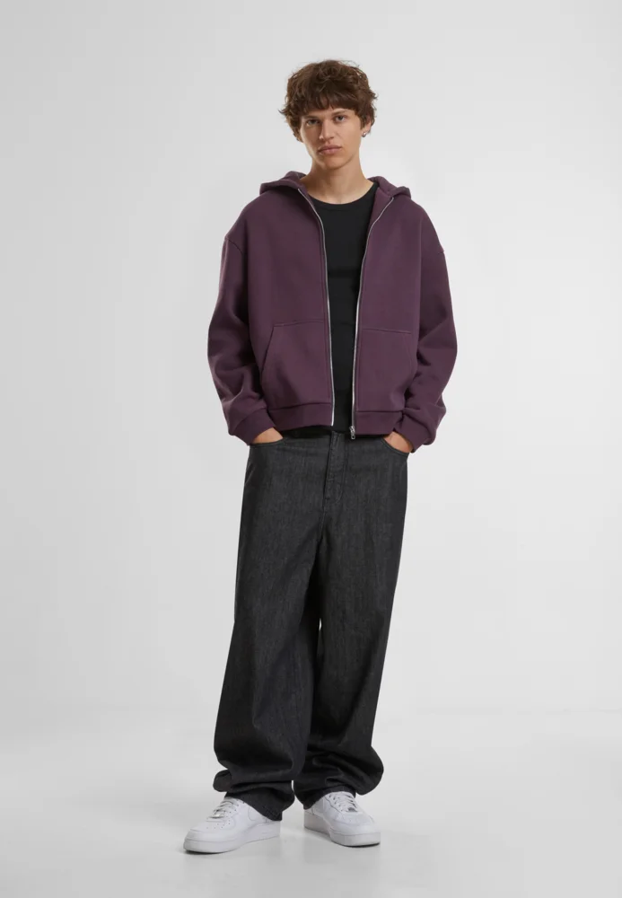 Schwere Herren Kapuzen Sweatjacke "Fluffy"