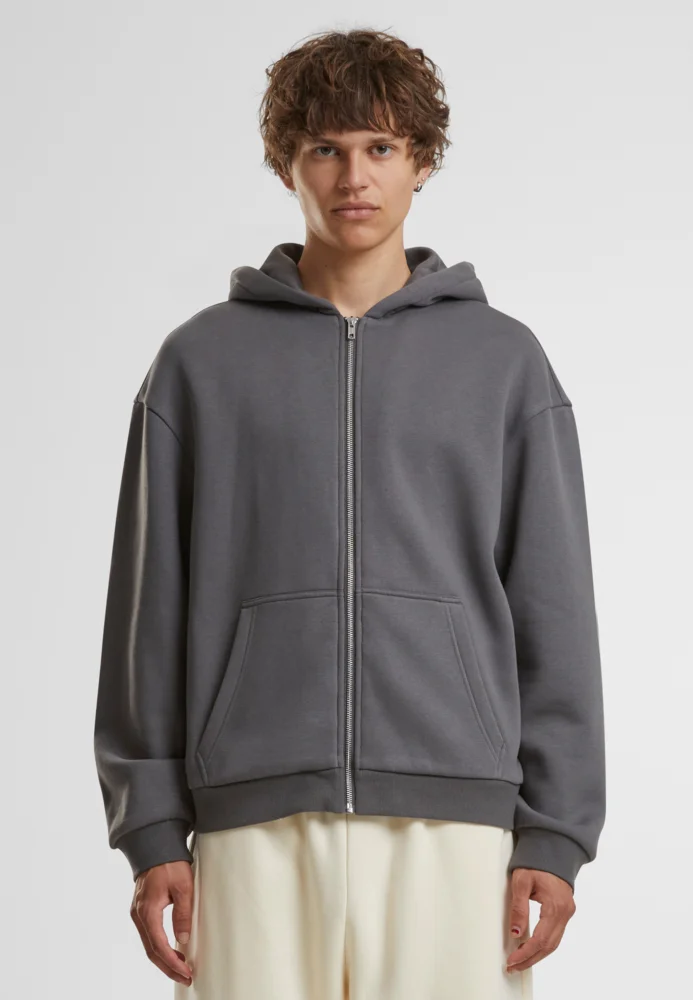 Schwere Herren Kapuzen Sweatjacke "Fluffy"