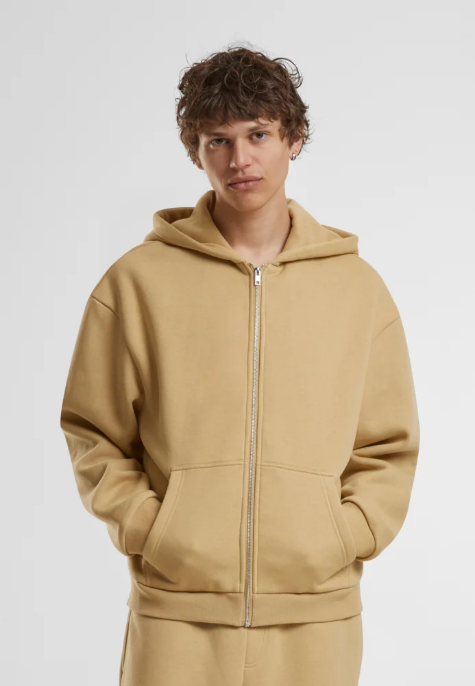Schwere Herren Kapuzen Sweatjacke "Fluffy"