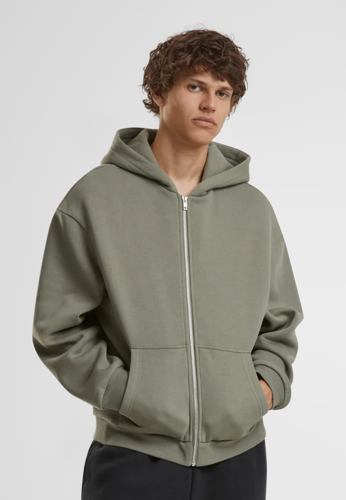 Schwere Herren Kapuzen Sweatjacke "Fluffy"
