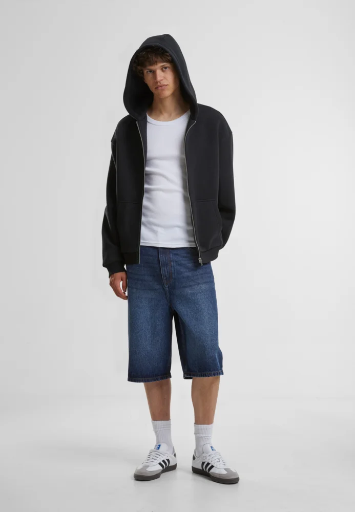 Schwere Herren Kapuzen Sweatjacke "Fluffy"