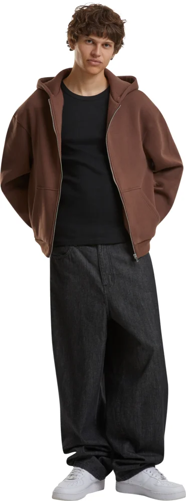 Schwere Herren Kapuzen Sweatjacke "Fluffy"
