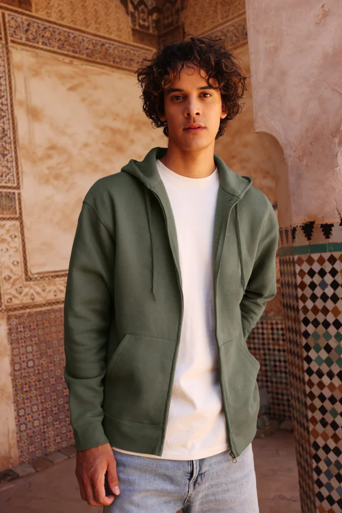 Heavy Hooded Sweat Jacket