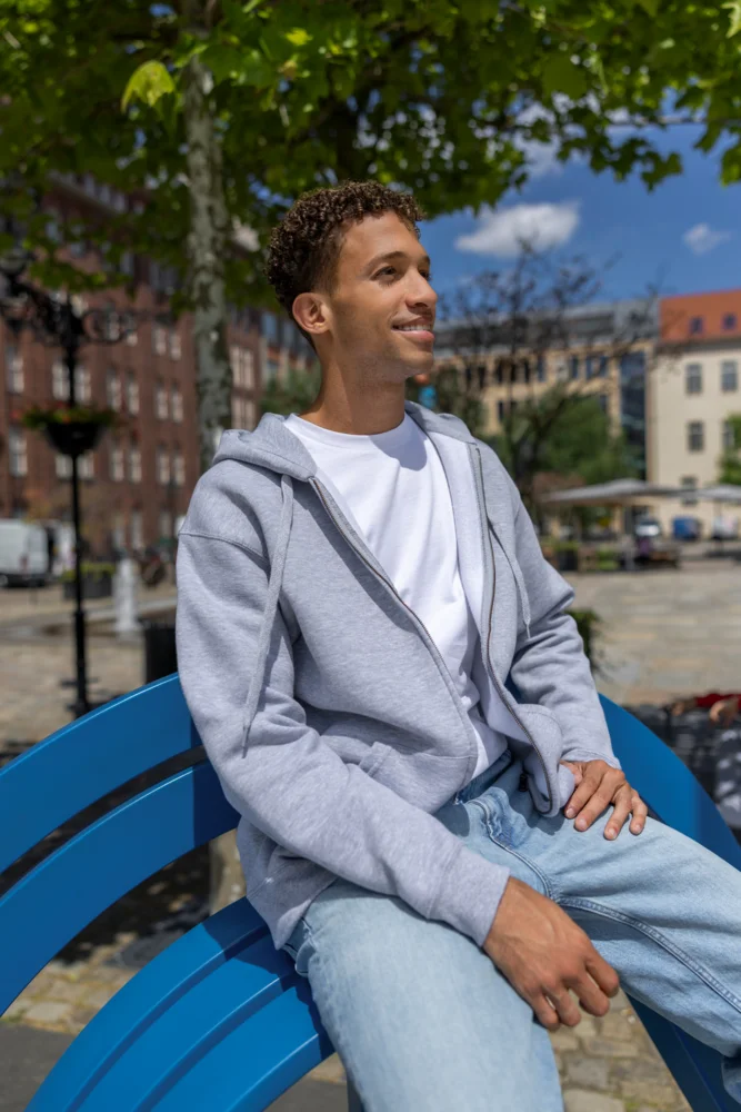 Heavy Hooded Sweat Jacket