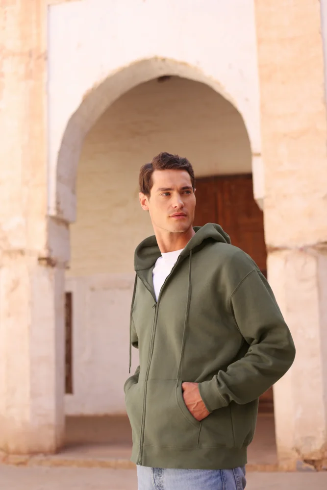 Heavy Hooded Sweat Jacket