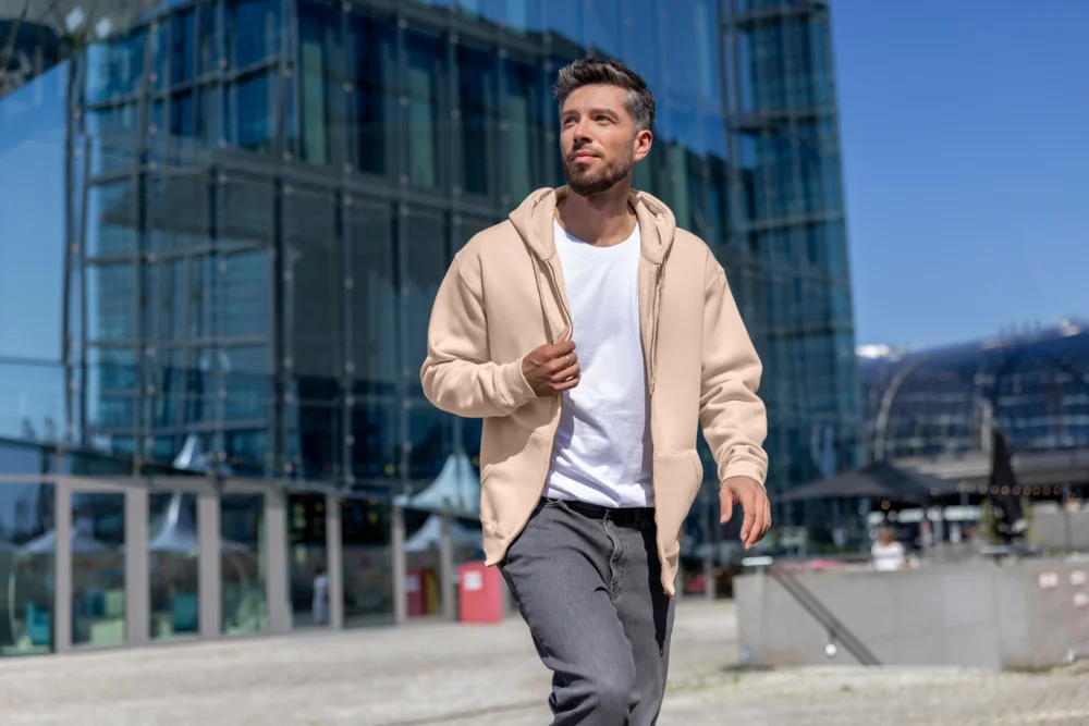 Heavy Hooded Sweat Jacket