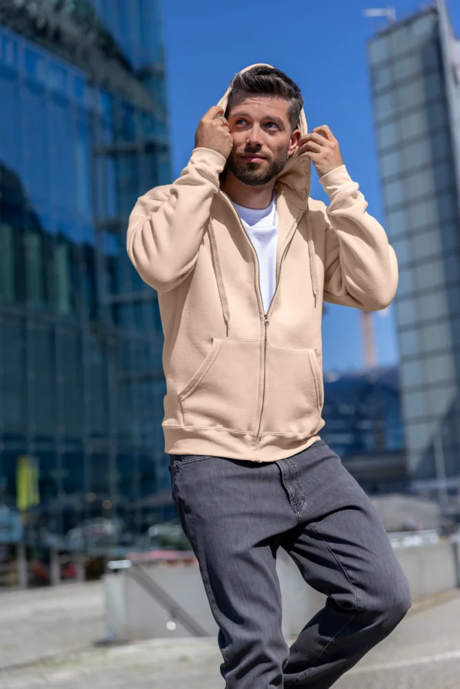 Heavy Hooded Sweat Jacket