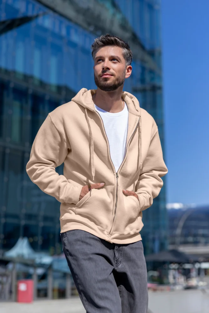 Heavy Hooded Sweat Jacket