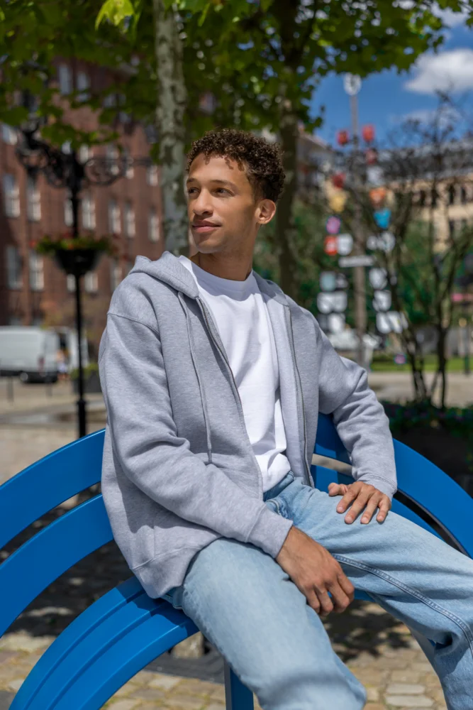 Heavy Hooded Sweat Jacket