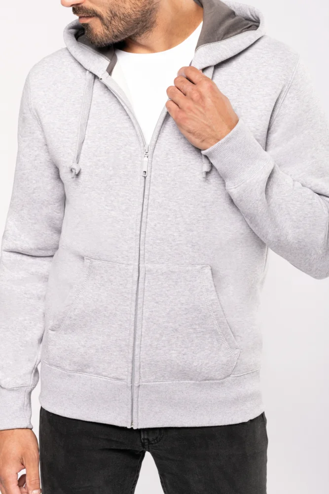 Schwere Kapuzen Sweatjacke