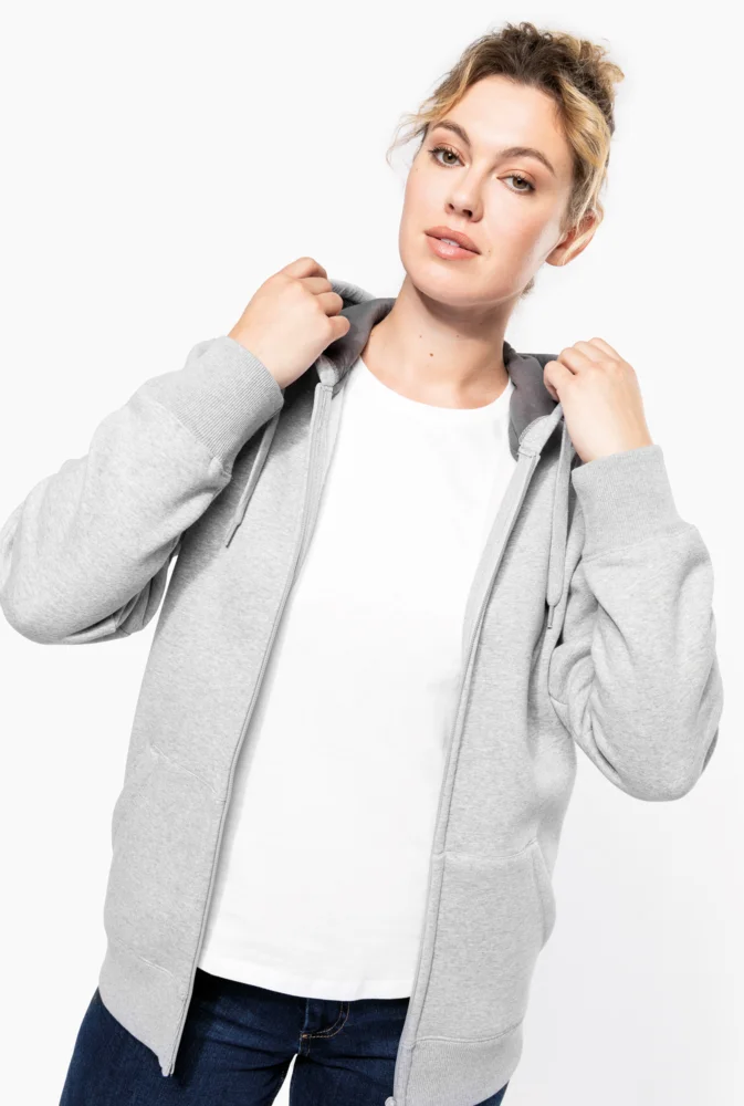 Schwere Kapuzen Sweatjacke