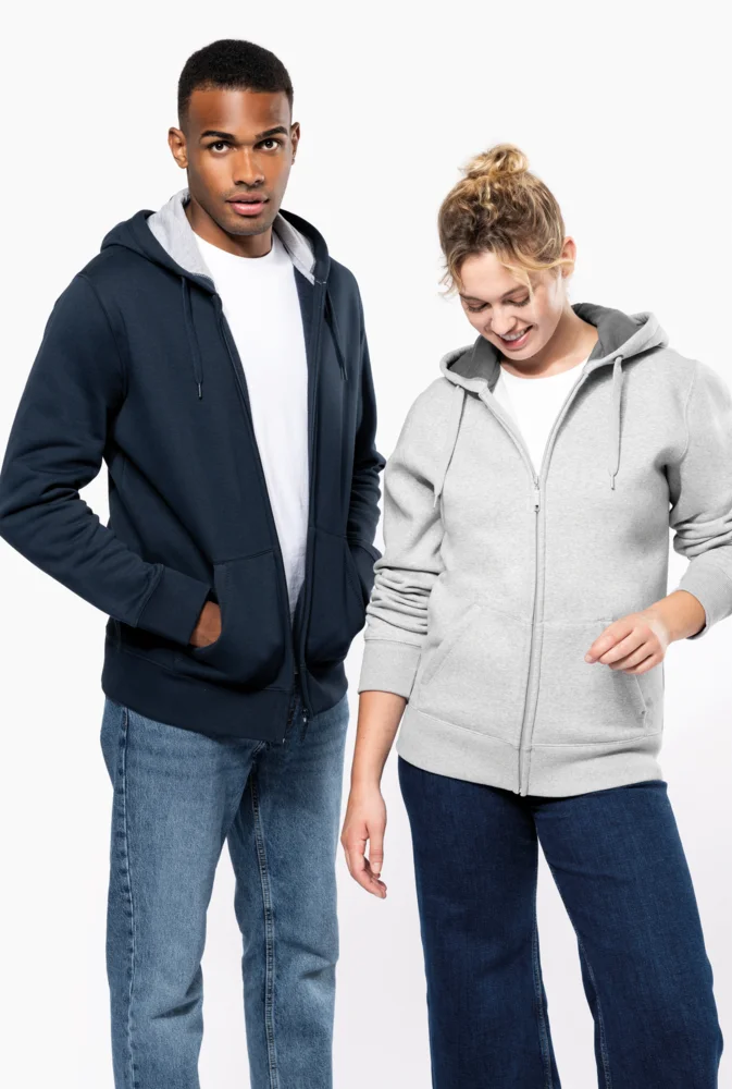 Schwere Kapuzen Sweatjacke
