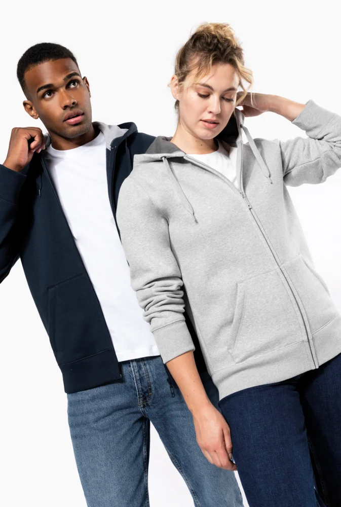 Schwere Kapuzen Sweatjacke