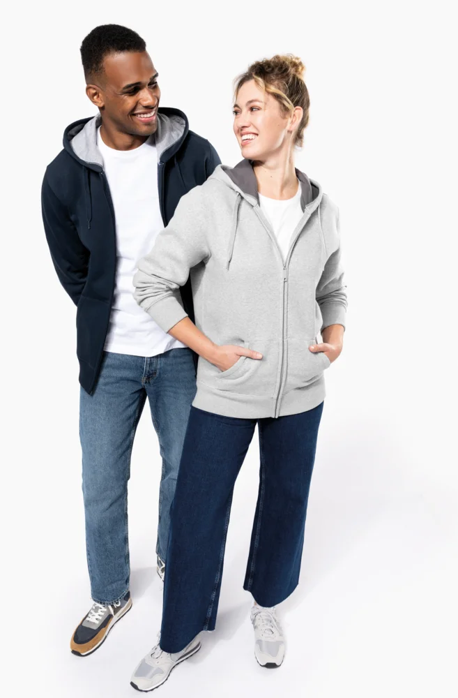 Schwere Kapuzen Sweatjacke