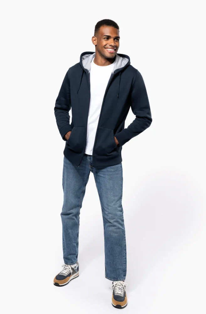 Schwere Kapuzen Sweatjacke