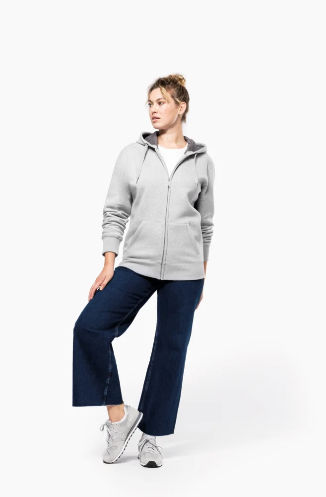 Schwere Kapuzen Sweatjacke