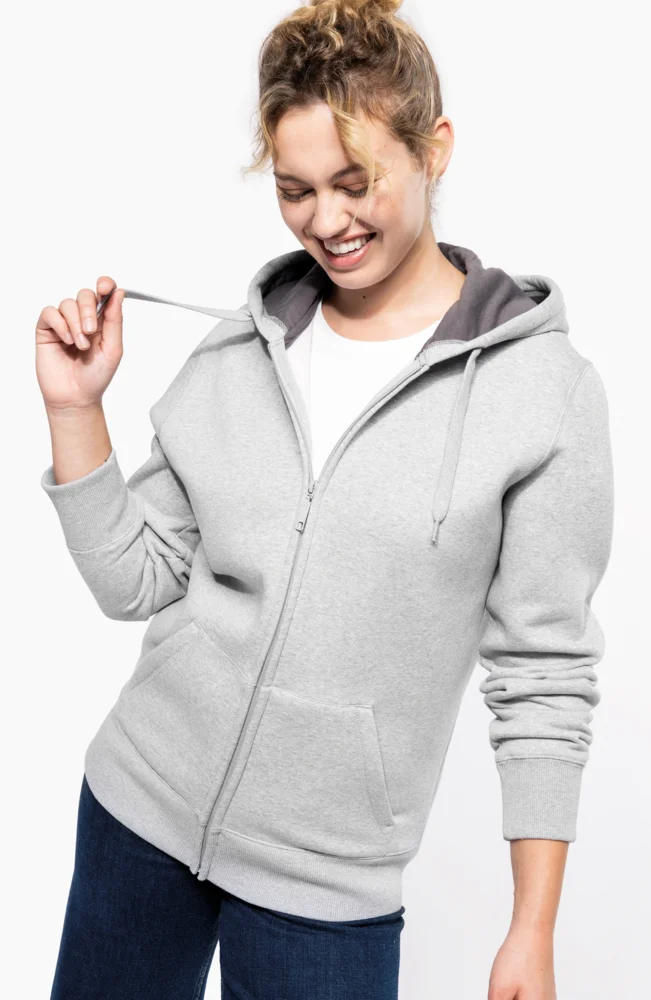 Schwere Kapuzen Sweatjacke