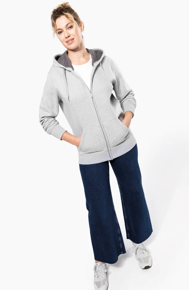 Schwere Kapuzen Sweatjacke