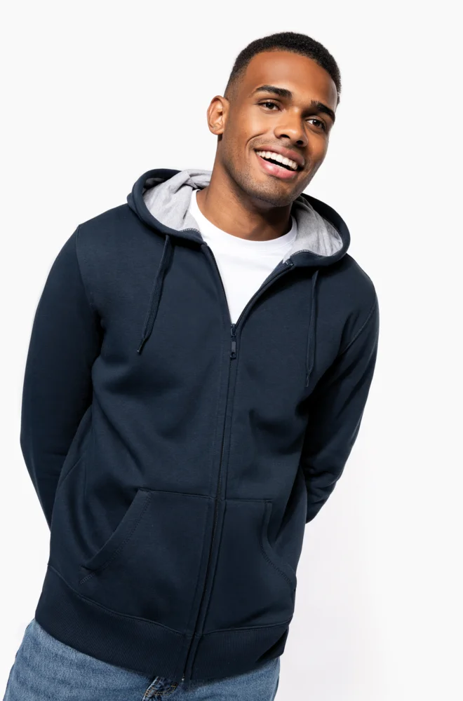 Schwere Kapuzen Sweatjacke