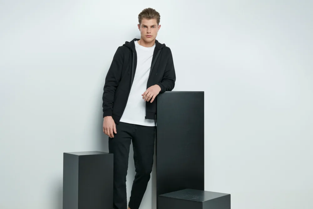 Heavy Hooded Sweat Jacket