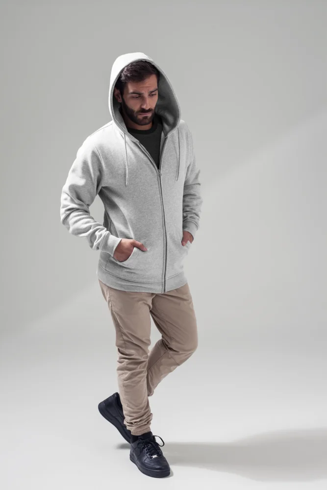 Heavy Hooded Sweat Jacket