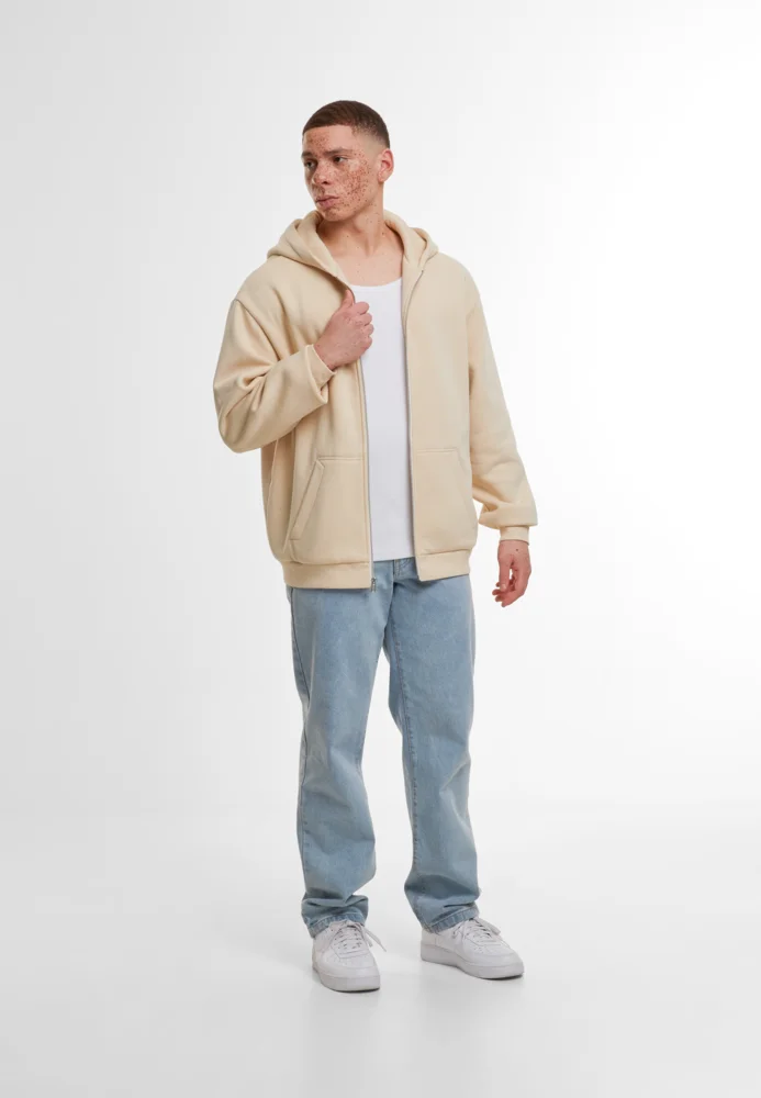 Schwere Kapuzen Sweatjacke "Loose Fit"