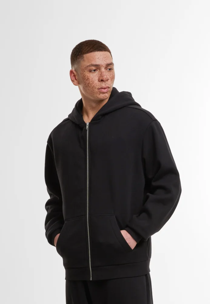 Schwere Kapuzen Sweatjacke "Loose Fit"