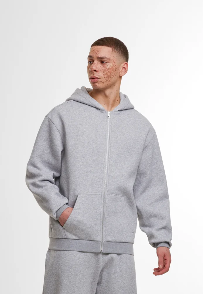 Schwere Kapuzen Sweatjacke "Loose Fit"