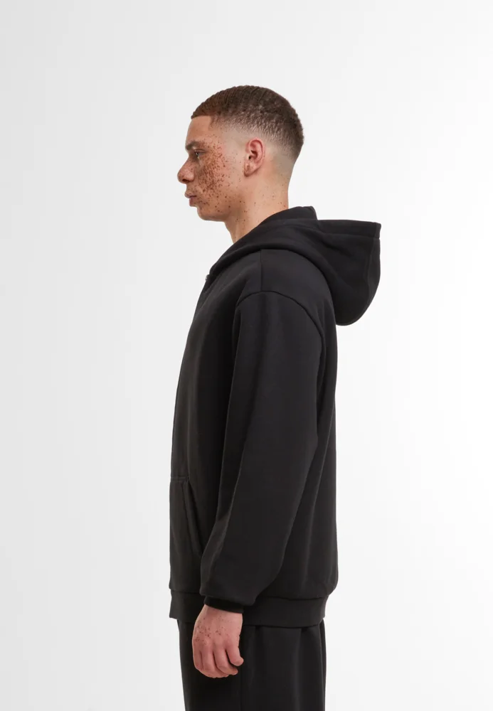Schwere Kapuzen Sweatjacke "Loose Fit"