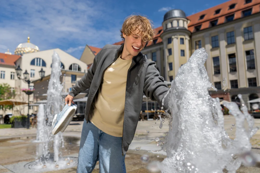 Schwere Sweatjacke