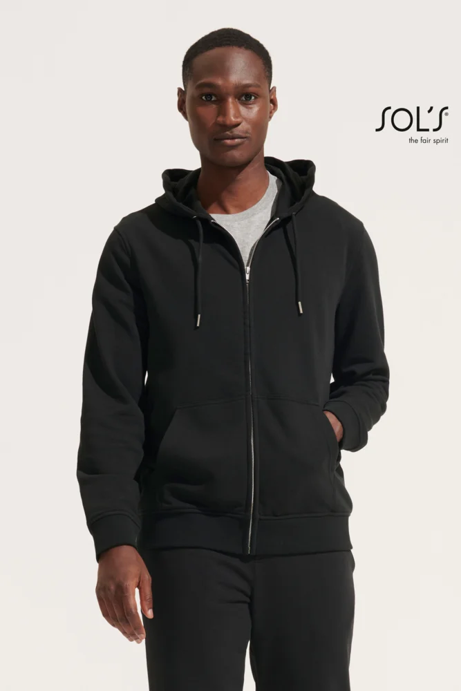 Schwere Unisex Kapuzen Sweatjacke
