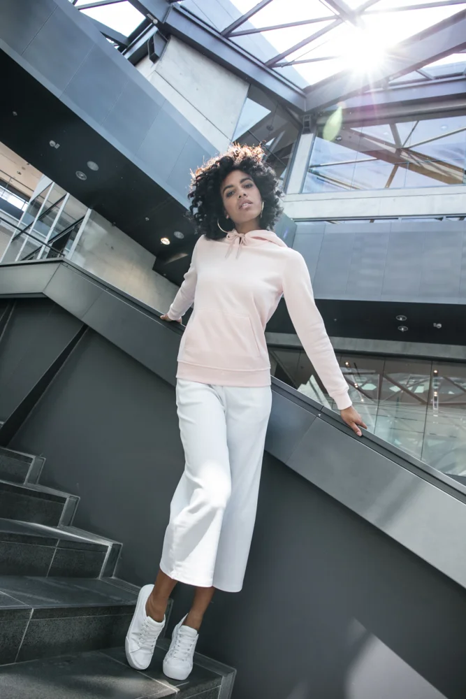 Schwerer Damen Kapuzen Sweater