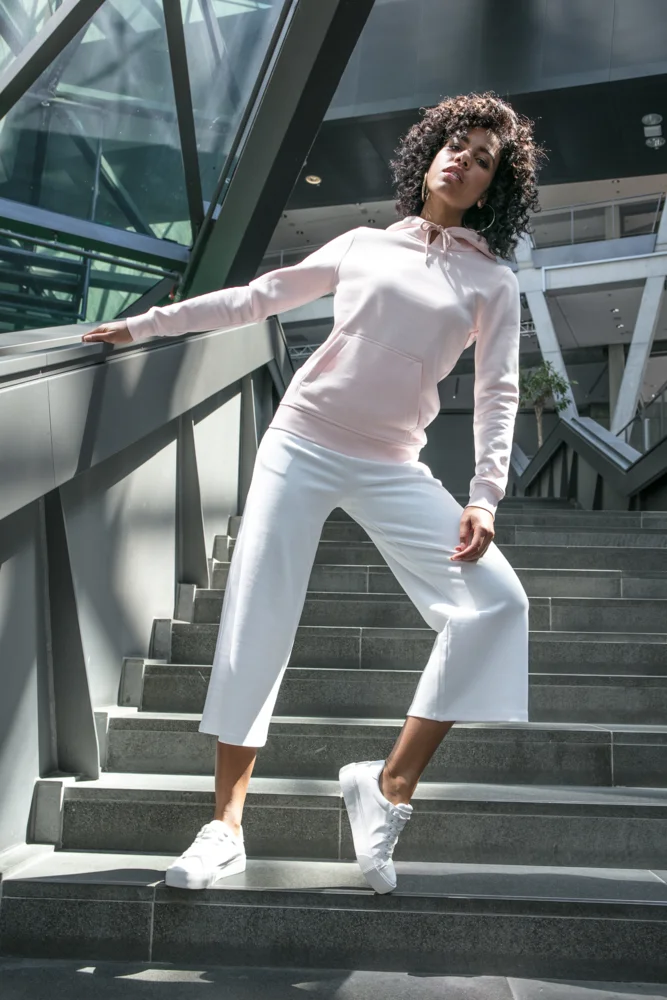 Schwerer Damen Kapuzen Sweater