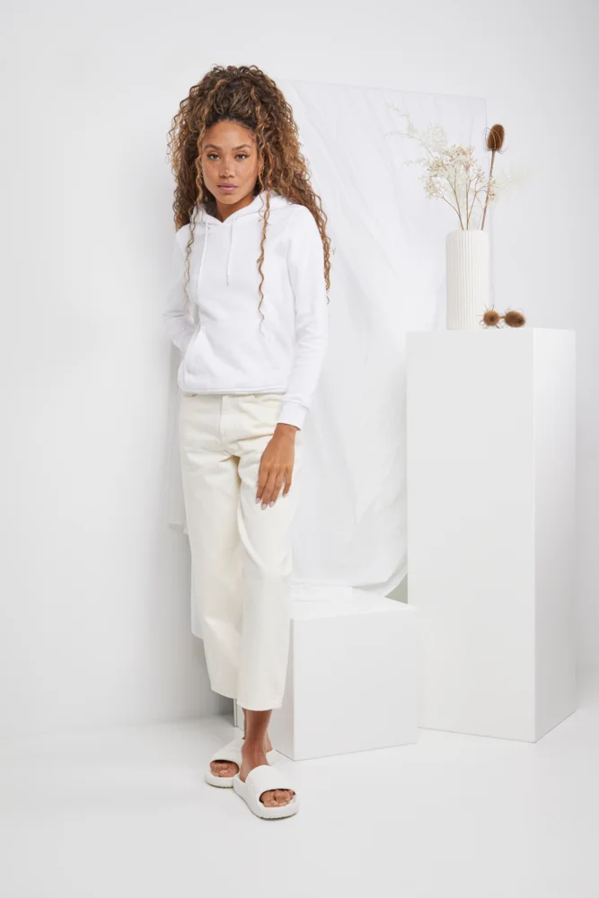 Schwerer Damen Kapuzen Sweater
