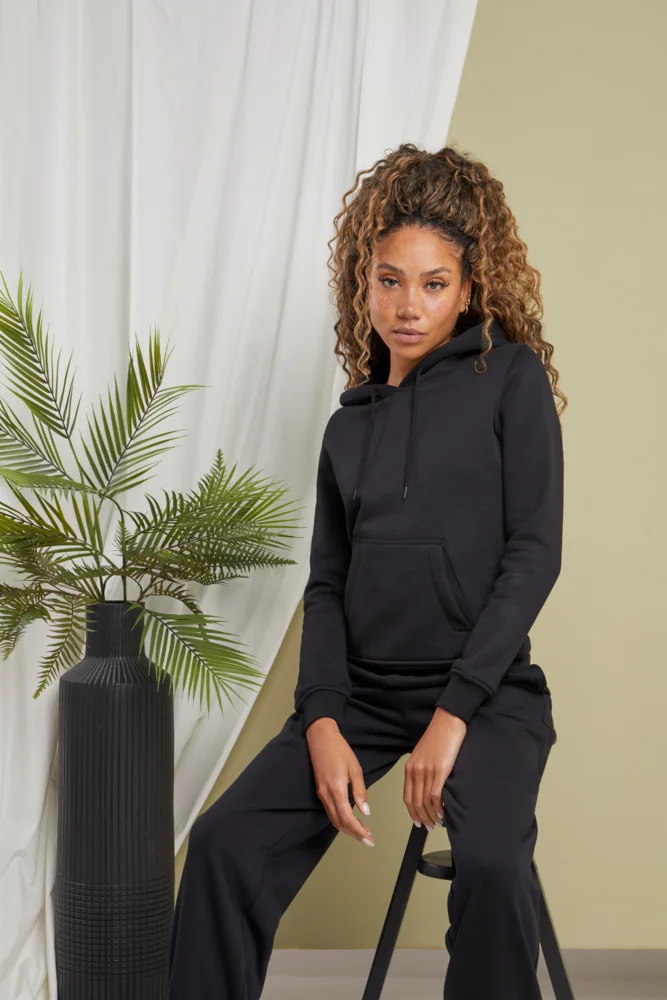 Schwerer Damen Kapuzen Sweater