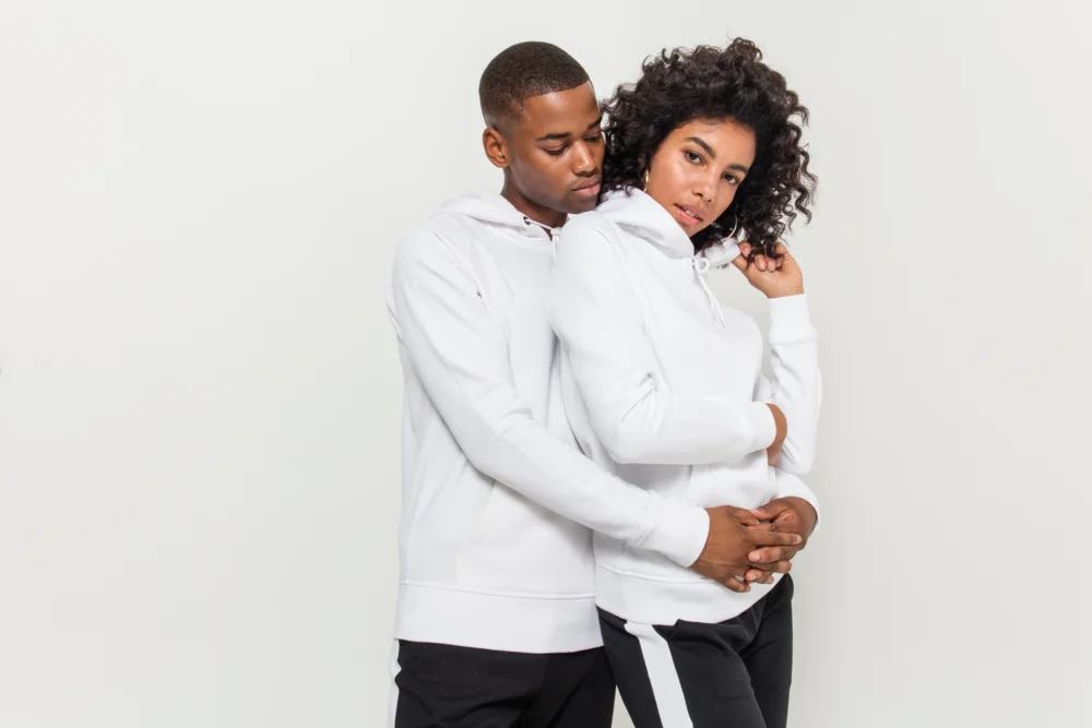 Schwerer Damen Kapuzen Sweater