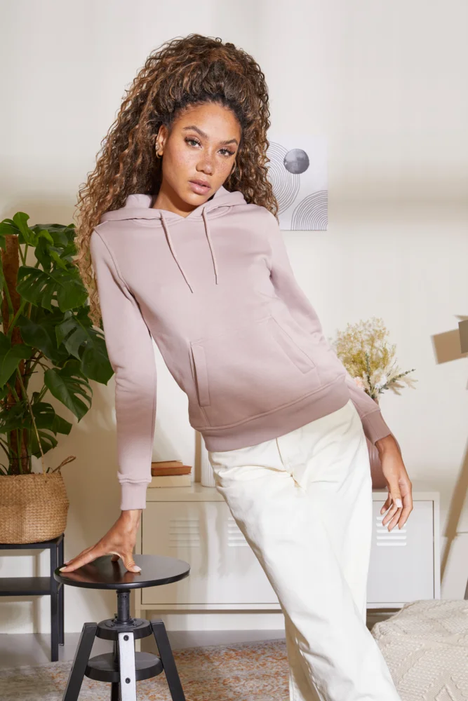 Schwerer Damen Kapuzen Sweater