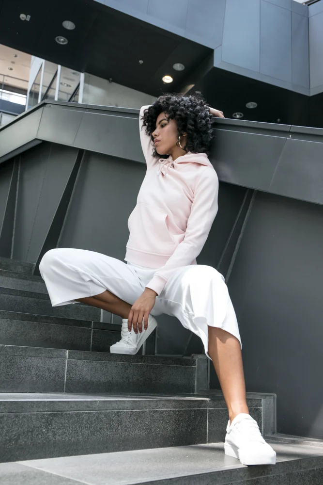 Schwerer Damen Kapuzen Sweater