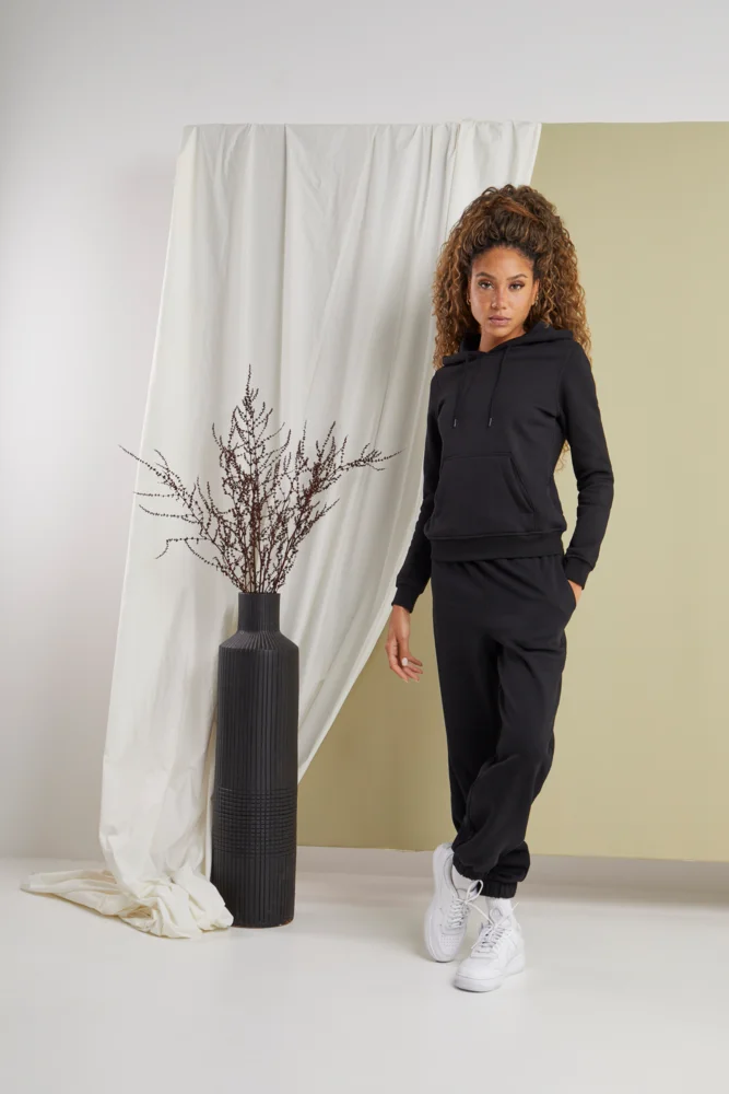 Schwerer Damen Kapuzen Sweater