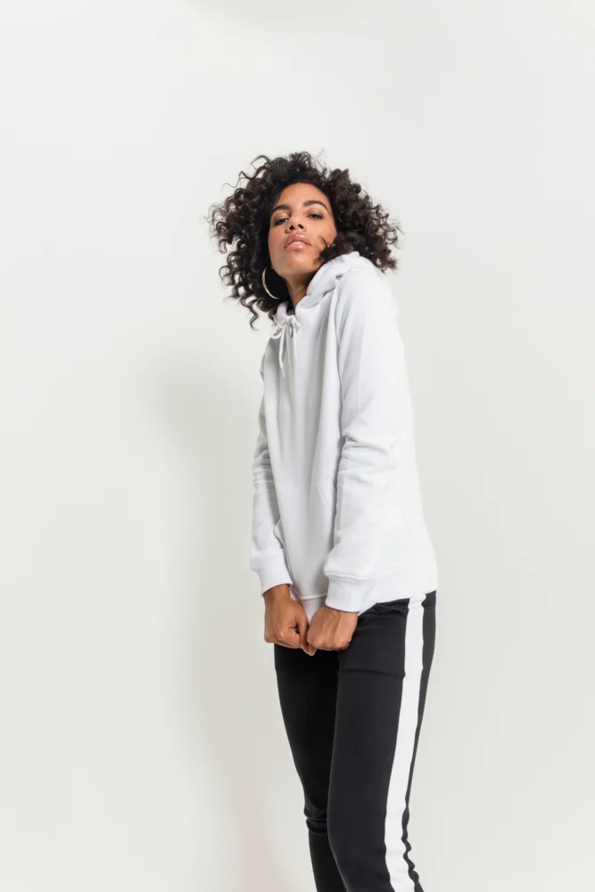 Schwerer Damen Kapuzen Sweater