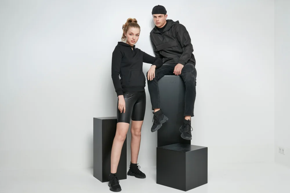 Schwerer Damen Kapuzen Sweater