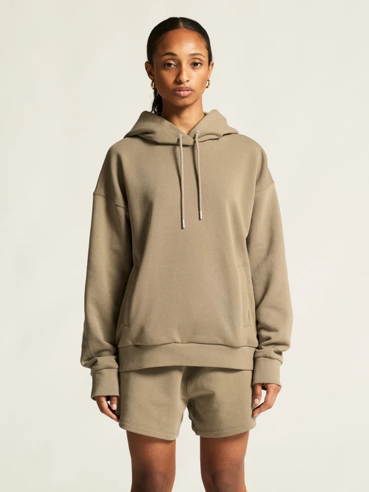 Schwerer Damen Kapuzen Sweater